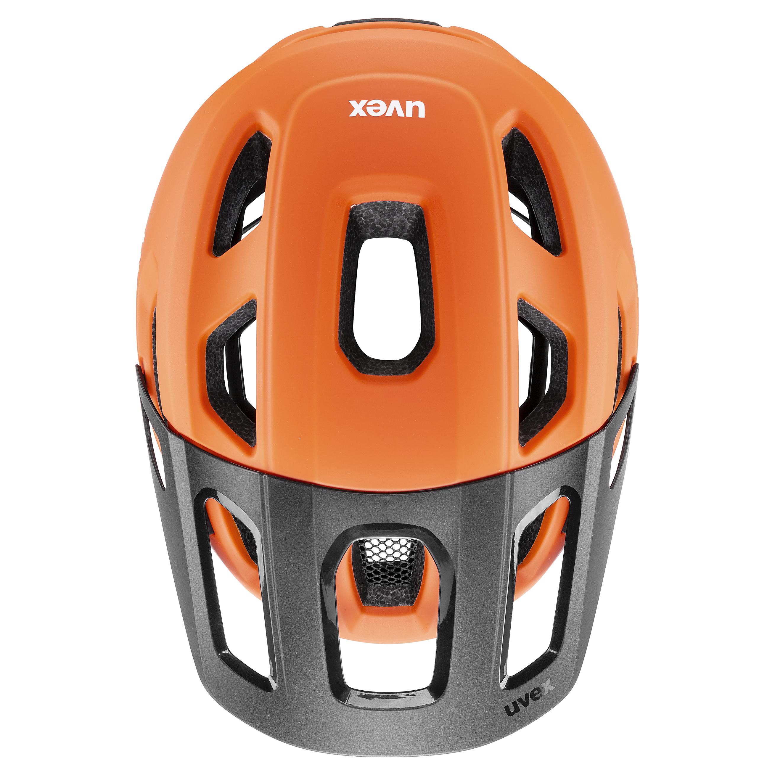 Casque Vélo VTT Léger Orange – Protection Renforcée Arrière + LED – Ventilation Optimale