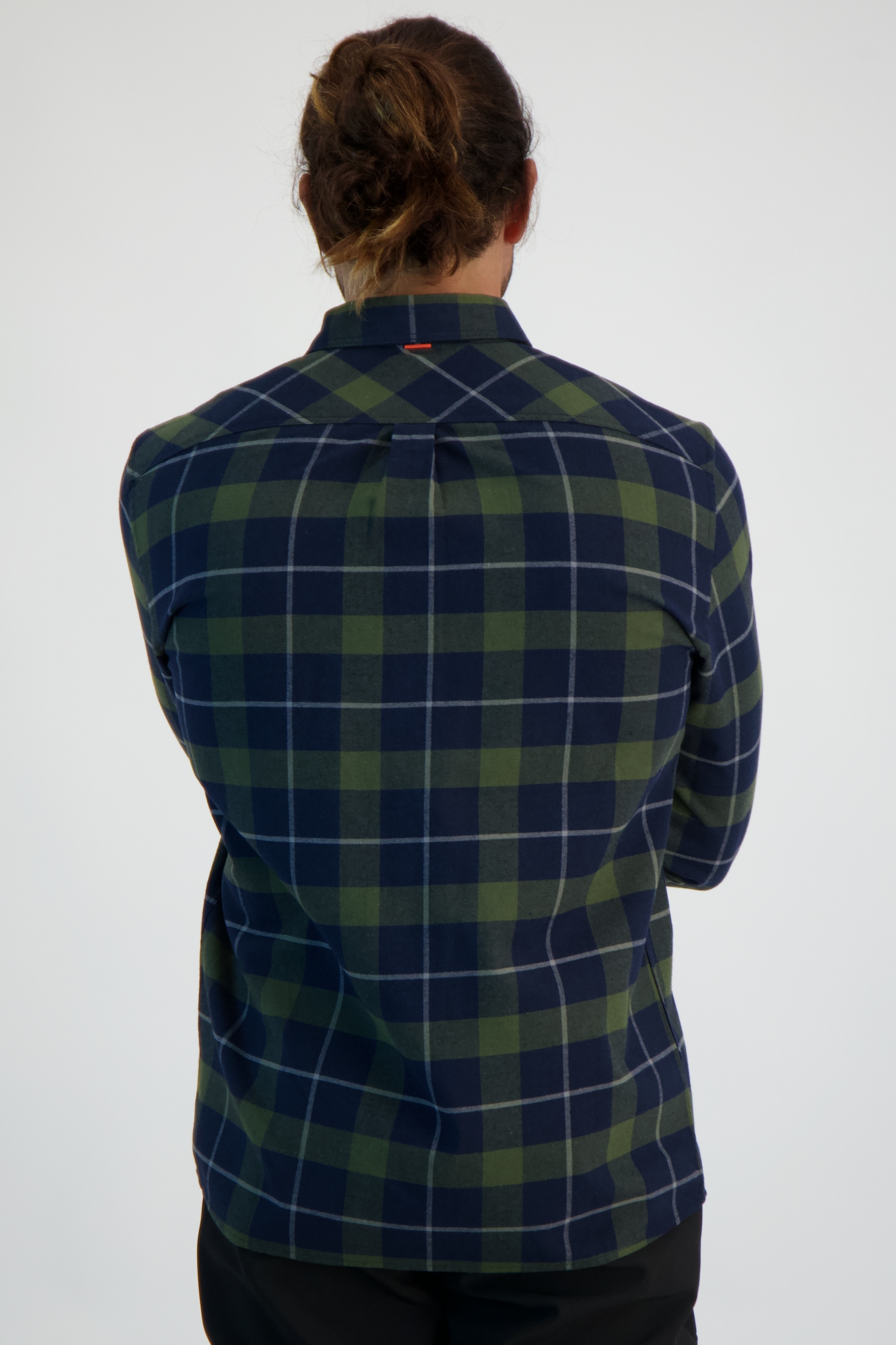 Chemise L.L.Bean Homme Manches Longues - Bleu Plaid, Taille XLT (Grand), Respirante