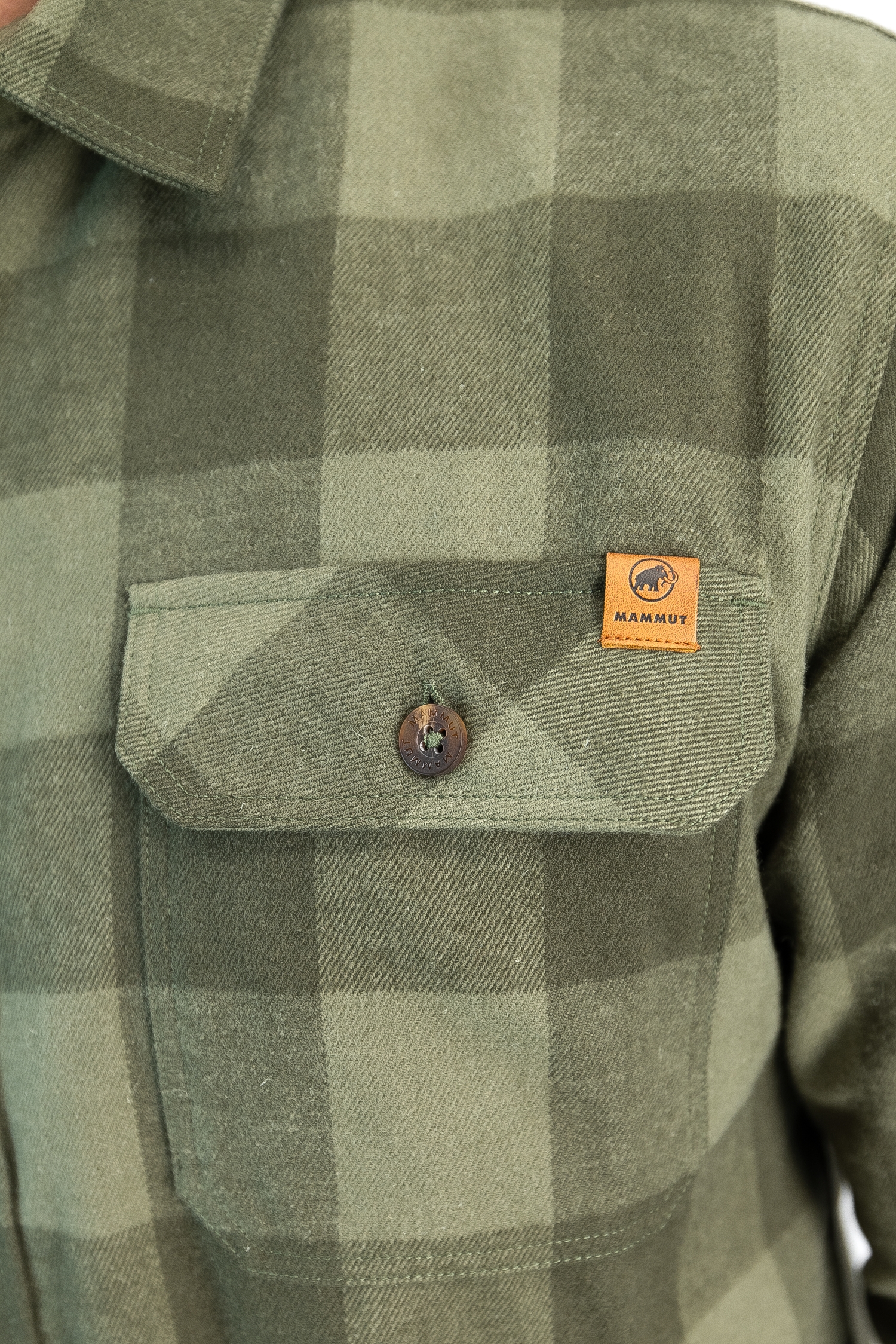 Chemise Homme Mammut En Flanelle à Carreaux Bleu Gris - Taille L - Pour Randonnée Et Extérieur - Occasion Très Bon état