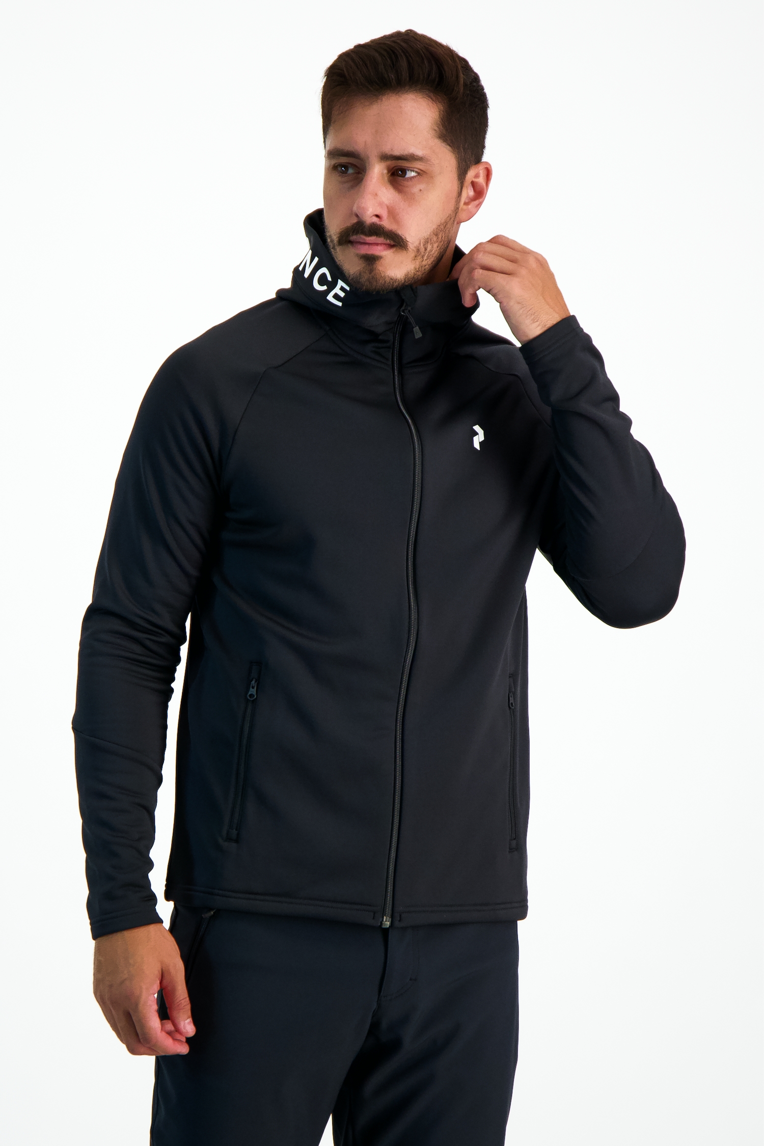 Peak CK−180 PEAK PERFORMANCE Rider Zip Hood Herren Midlayer in schwarz kaufen