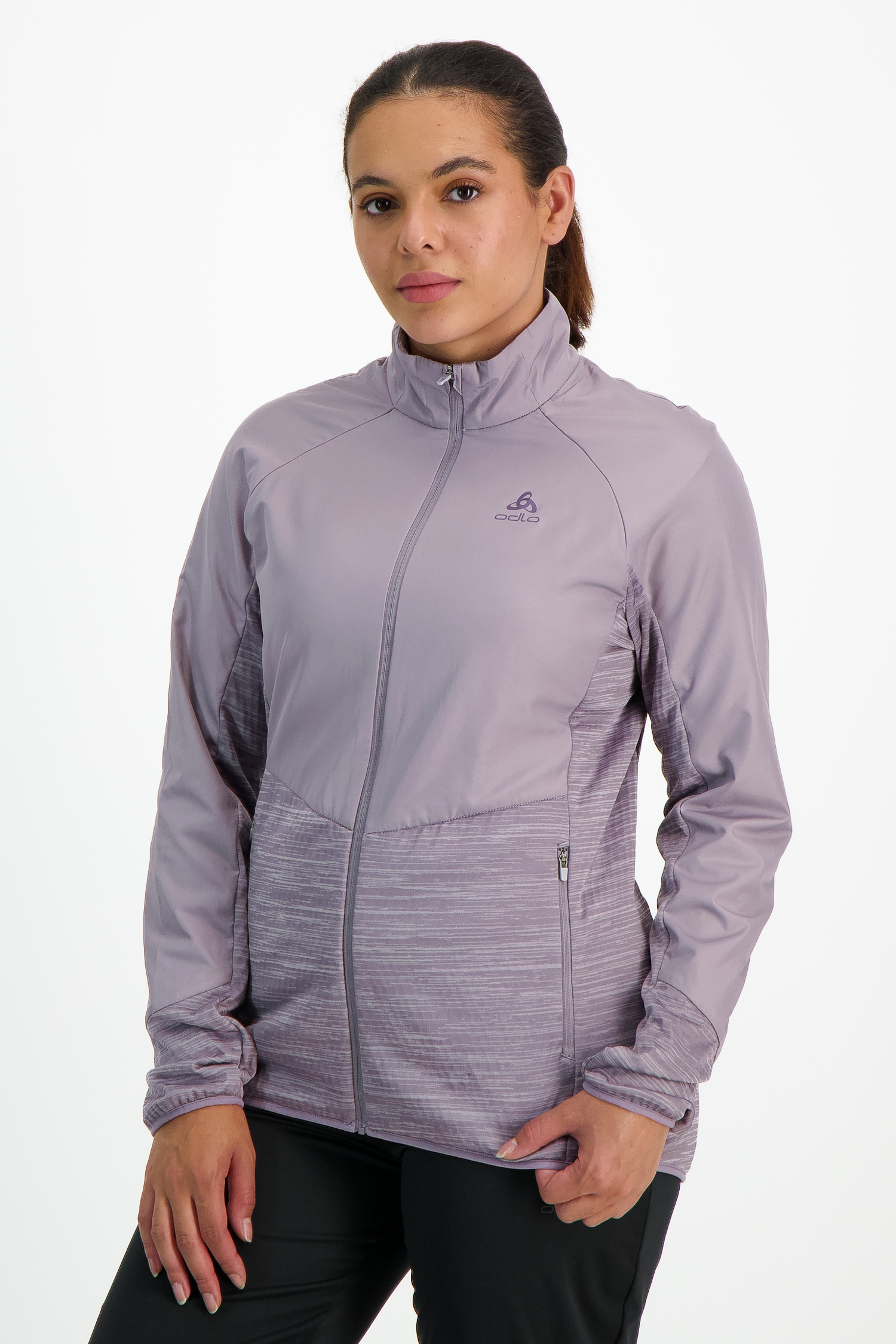 Odlo Run Easy Warm Hybrid Damen Laufjacke in lila kaufen