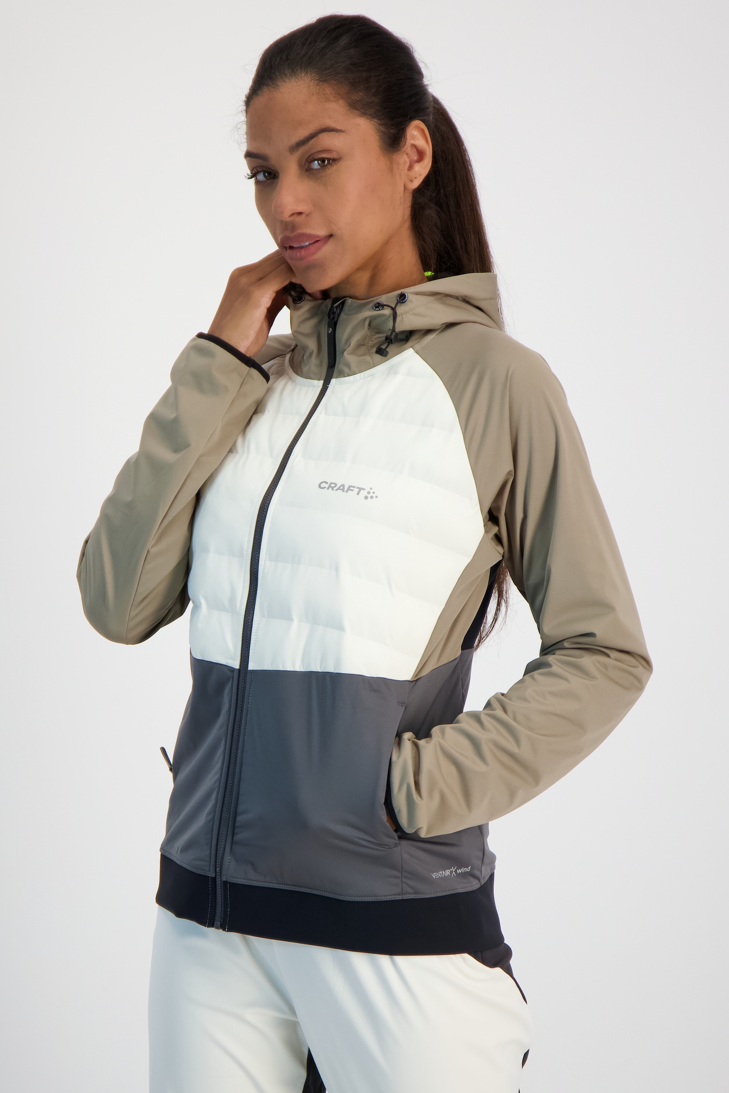 Craft Pursuit Thermal Damen Langlaufjacke in weiß-beige kaufen