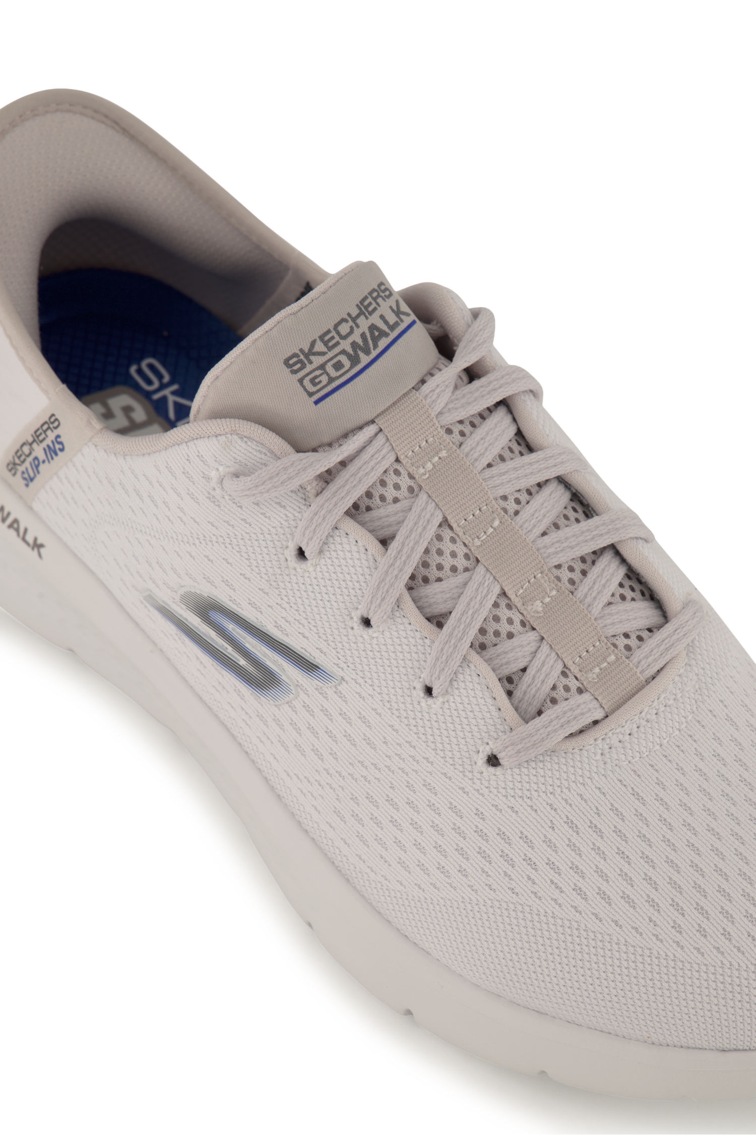 Skechers Slip-ins: Go Walk Flex Herren Sneaker in weiß-hellgrau