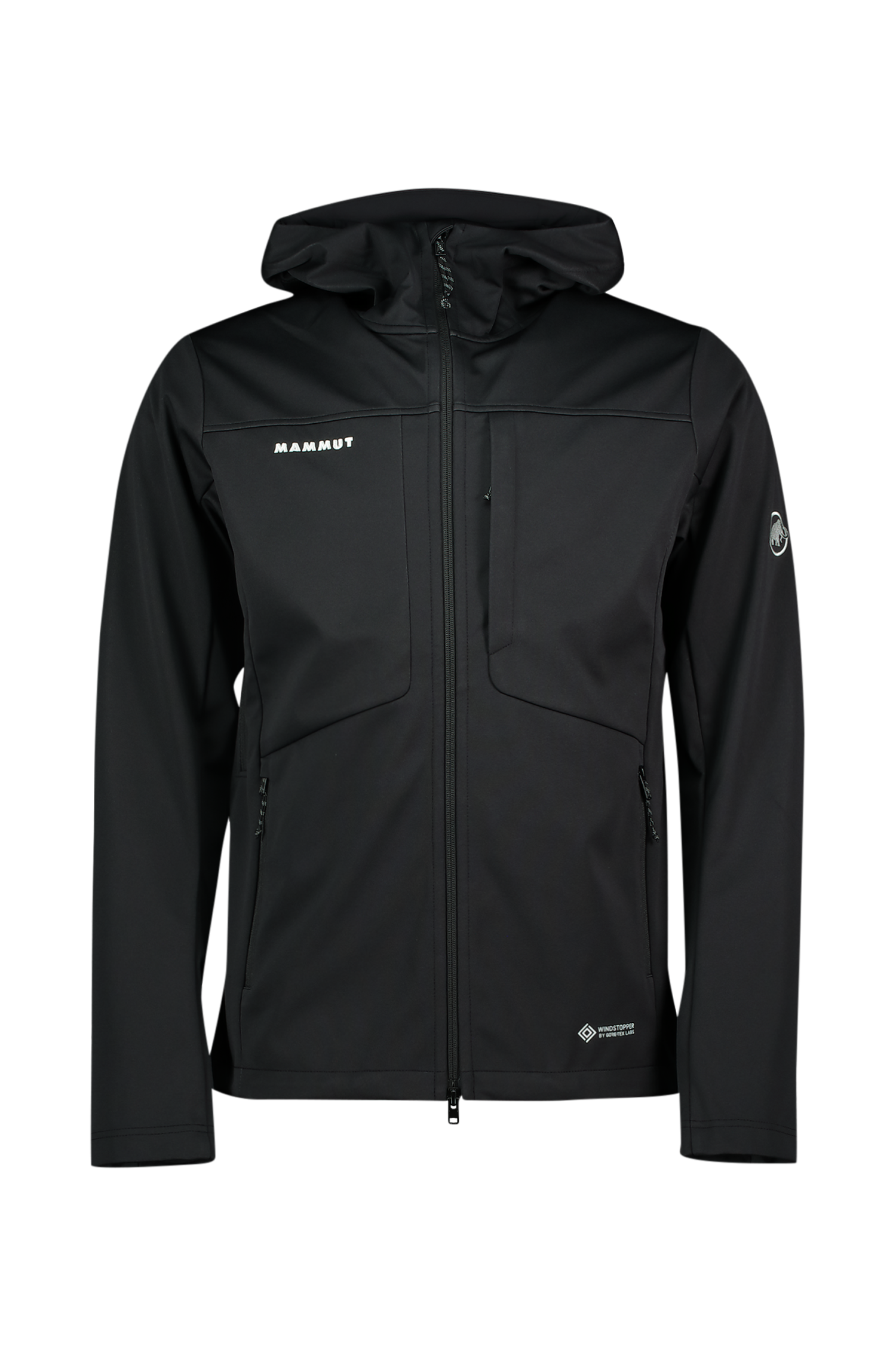 MAMMUT Ultimate VIII Hooded Herren Softshelljacke Schwarz