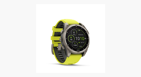 GARMIN fenix® 8 47 mm Solar Sapphire Sportuhr Gelb | ochsnersport.ch