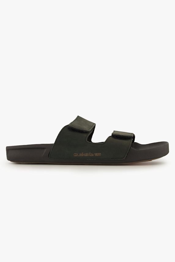 Quiksilver Rivi Leather slipper uomo Nero 39016 1