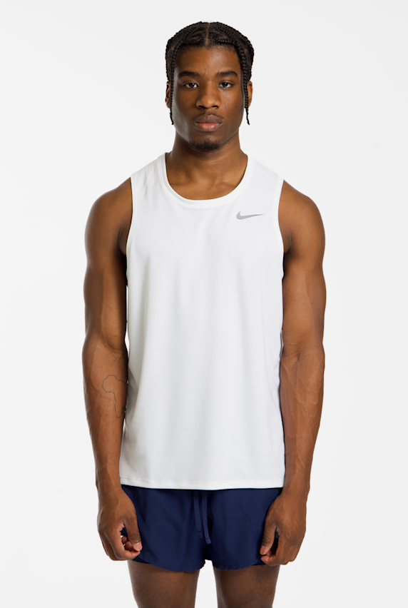 Nike Dri-FIT Miler tanktop hommes Blanc 46736 1