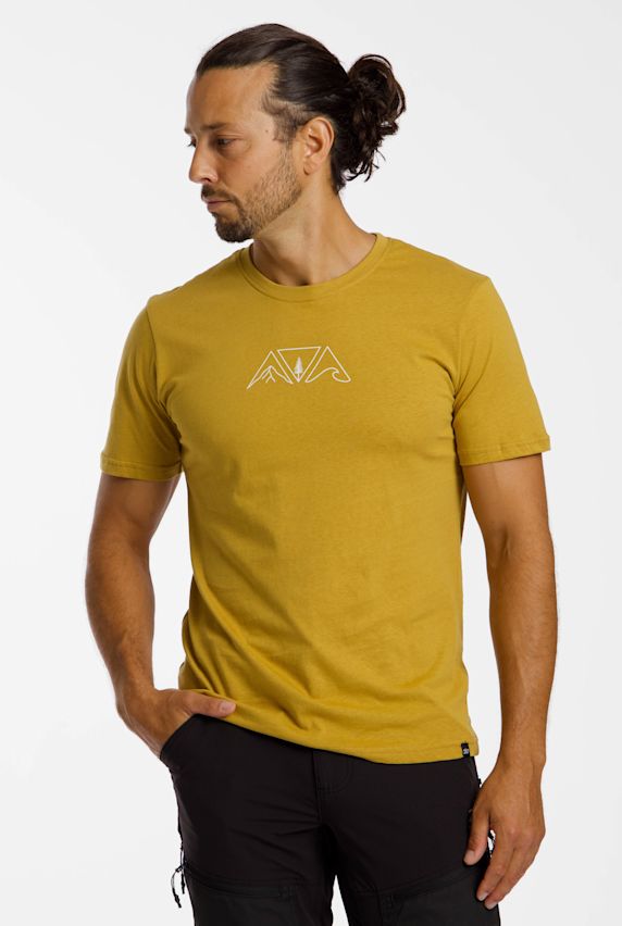2117 OF SWEDEN Apelviken t-shirt uomo Giallo 50585 1