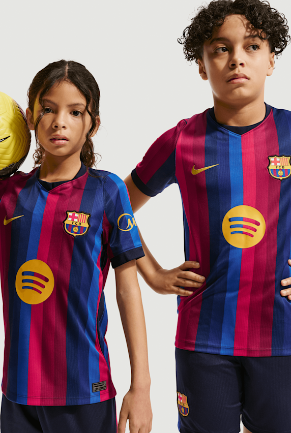 Nike FC Bacellona Home Replica maglia da calcio bambini 26/27 Blu 51217 1