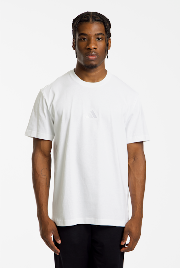 adidas Athleisure Small Logo Herren T-Shirt Weiss 52394 1