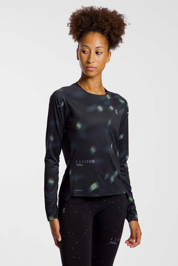 ON Performance Long-T Lumos longsleeve femmes Noir 52487 1