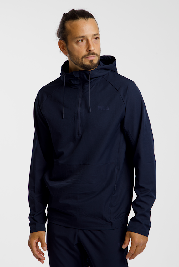 FILA ORISTANO Half-Zip hoodie hommes Bleu Foncé 52627 1
