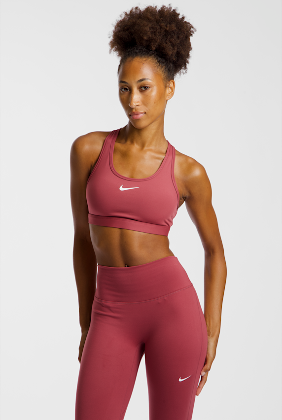 Nike Swoosh Padded Medium reggiseno sportivo donna Pink 52713 1