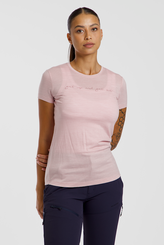46 NORD Merino Mix Damen T-Shirt Lila 52869 1