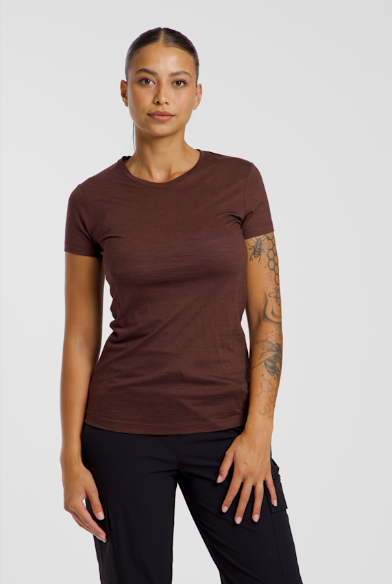 46 NORD Merino Mix Damen T-Shirt Braun 52872 1