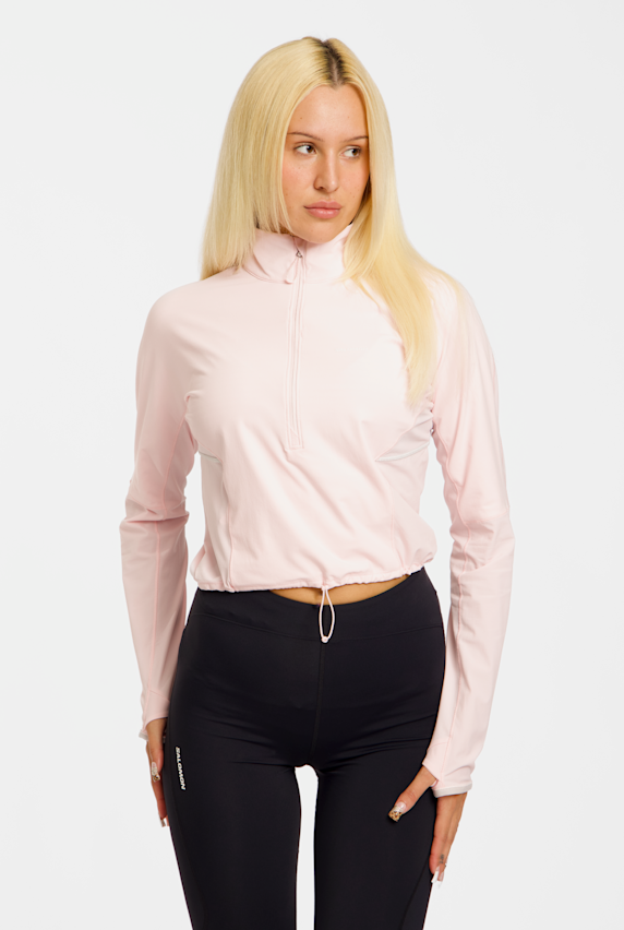 Salomon Sense Aero Hybrid Damen Midlayer Pink 52945 1
