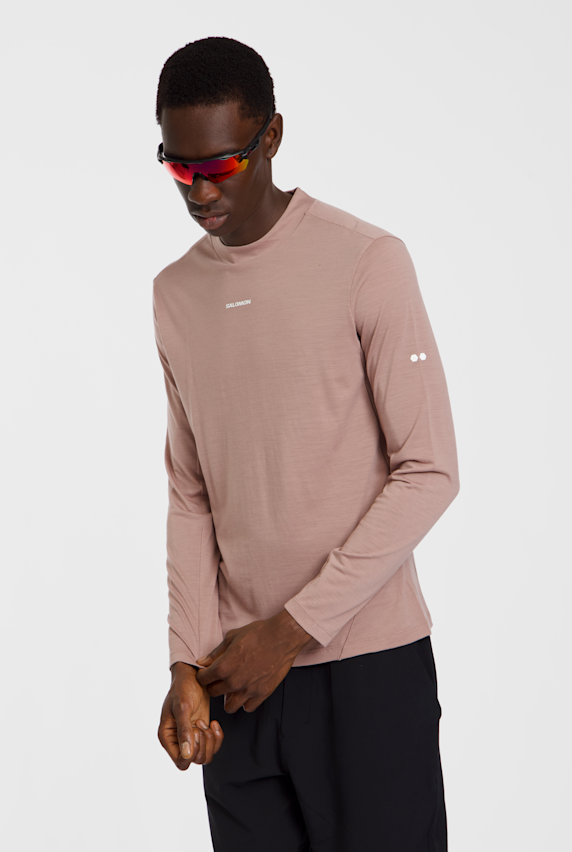 Salomon Sense Merino longsleeve uomo Pink 52958 1