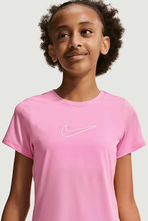 Nike One Fitted Dri-FIT t-shirt filles Pink 53055 1