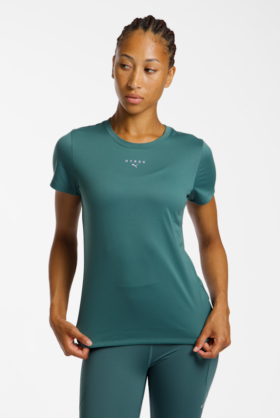 PUMA x HYROX Graphic Damen T-Shirt Grün 53386 1