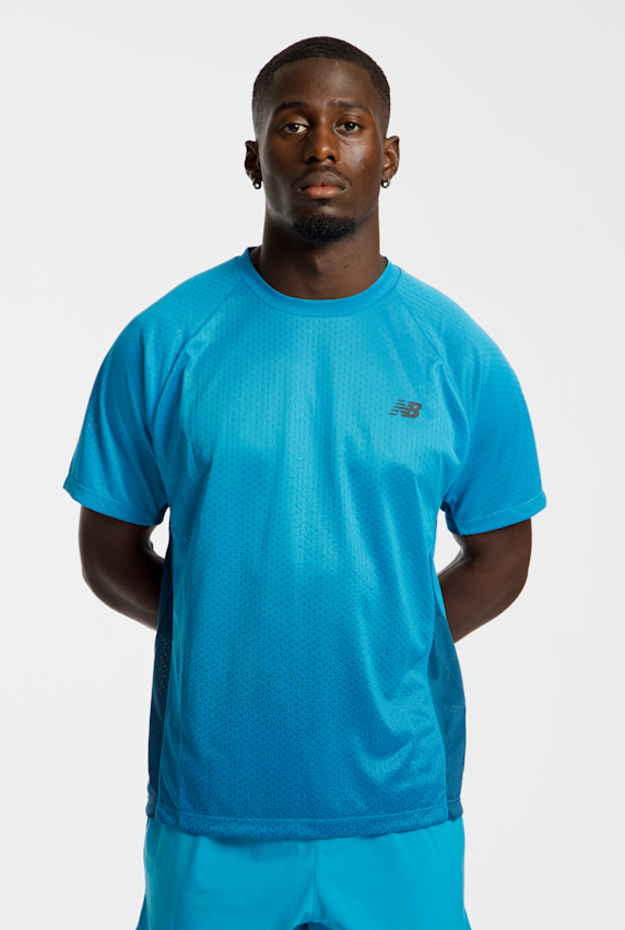 New Balance Viz-Tech Run t-shirt uomo Turchese 53498 1