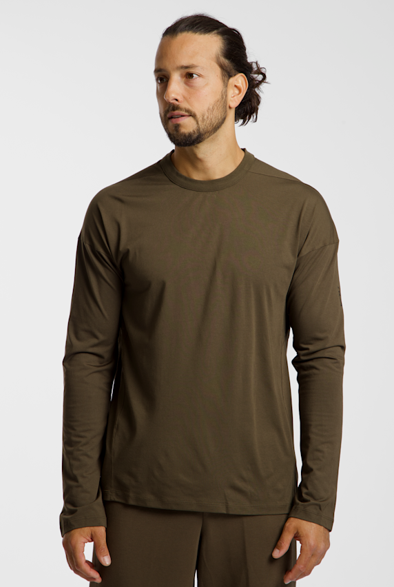 Nike ImpossiblySoft Dri-FIT longsleeve uomo Marrone 53537 1