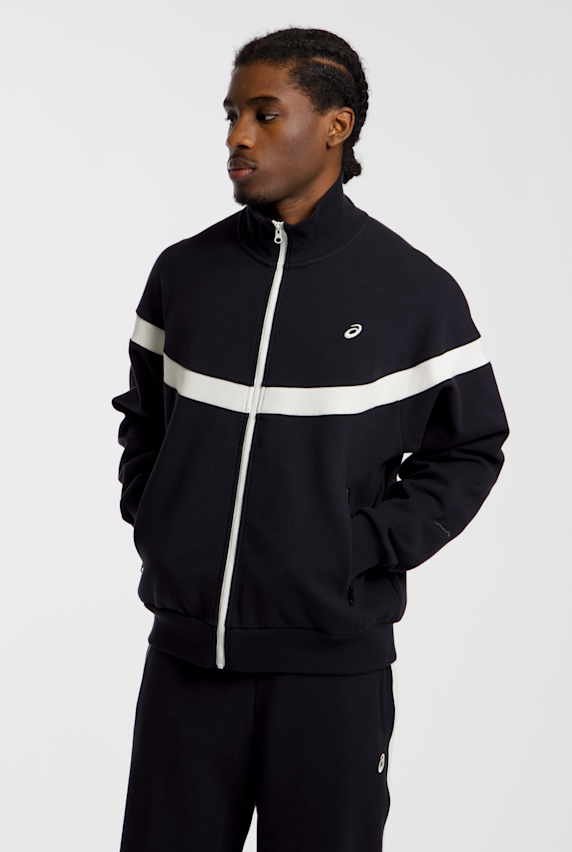 ASICS Heritage Track Herren Trainingsjacke Schwarz 53832 1