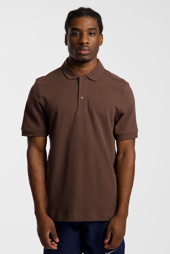 Kappa Izzy Jacquard polo hommes Marron 53961 1