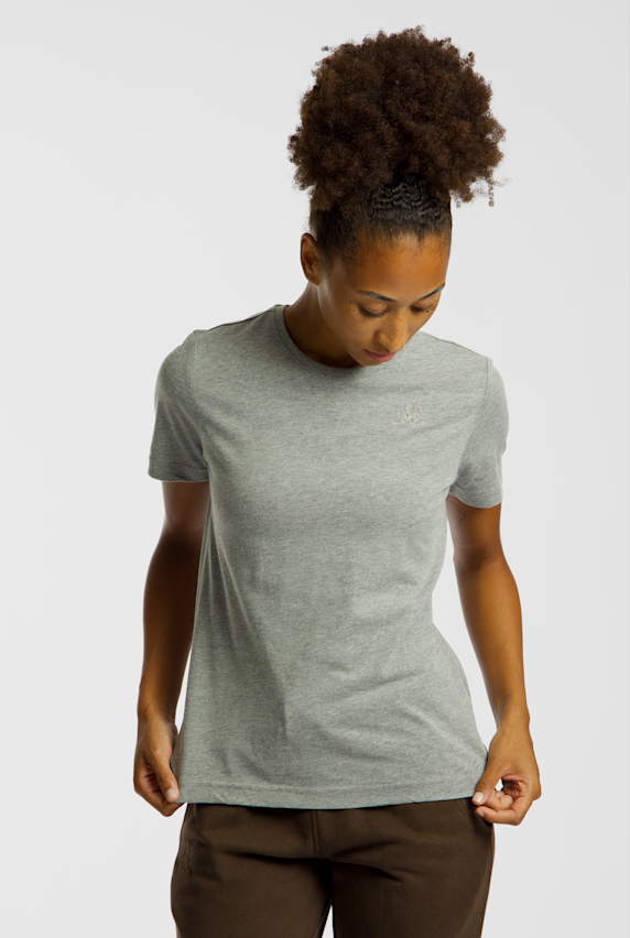 Kappa Sylvie Logo t-shirt femmes Gris 53975 1