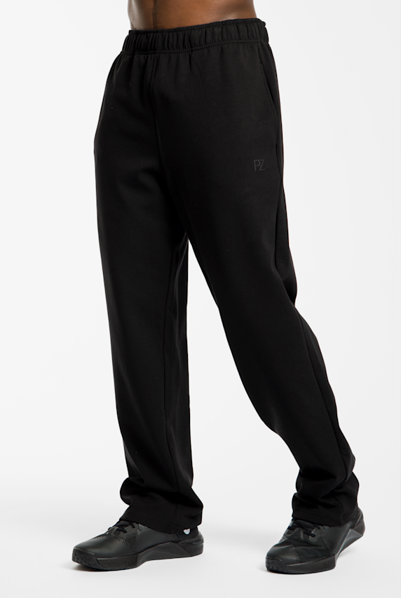 POWERZONE taglia lunga pantaloni della tuta uomo Nero 54008 1