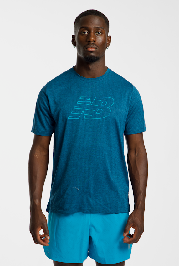 New Balance RC Essential Graphic V2 Herren T-Shirt Türkis 54055 1