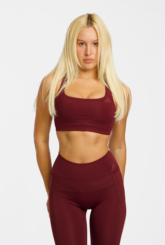 adidas Optime Workout Medium reggiseno sportivo donna Bordeaux 54104 1