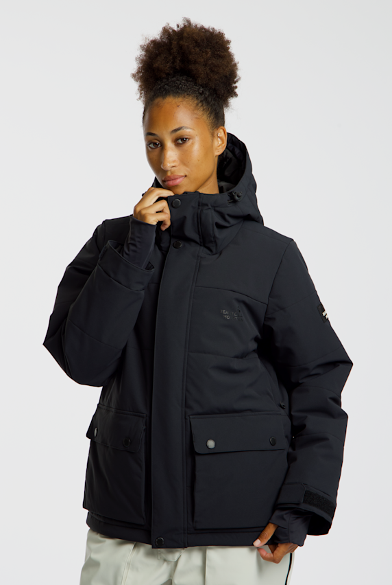BEACH MOUNTAIN Damen Snowboardjacke Schwarz 64956 1