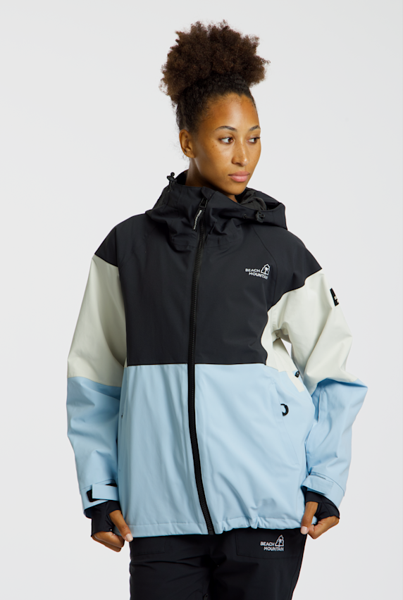 BEACH MOUNTAIN Damen Snowboardjacke Blau 64957 1