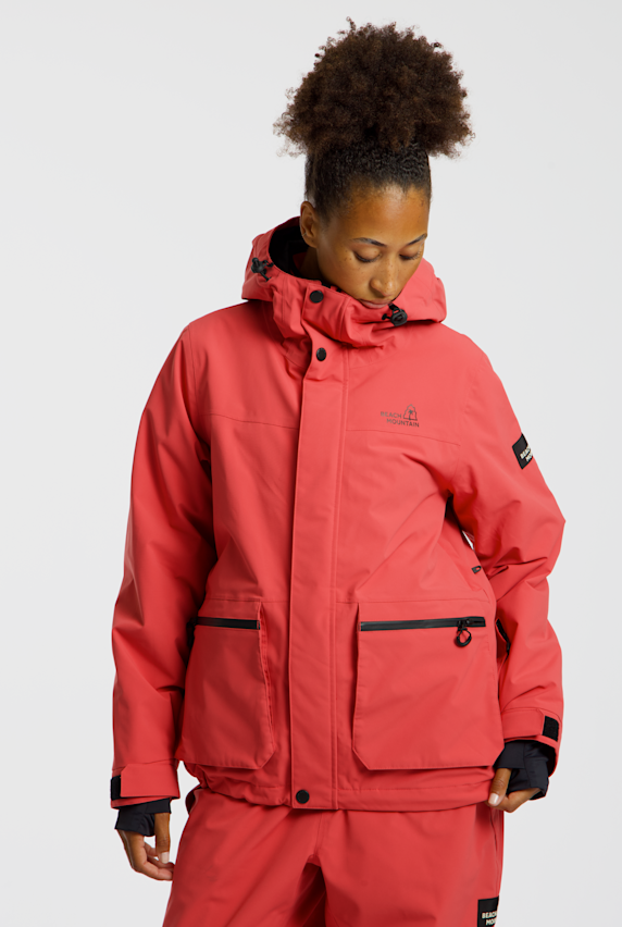 BEACH MOUNTAIN Damen Snowboardjacke Pink 64962 1