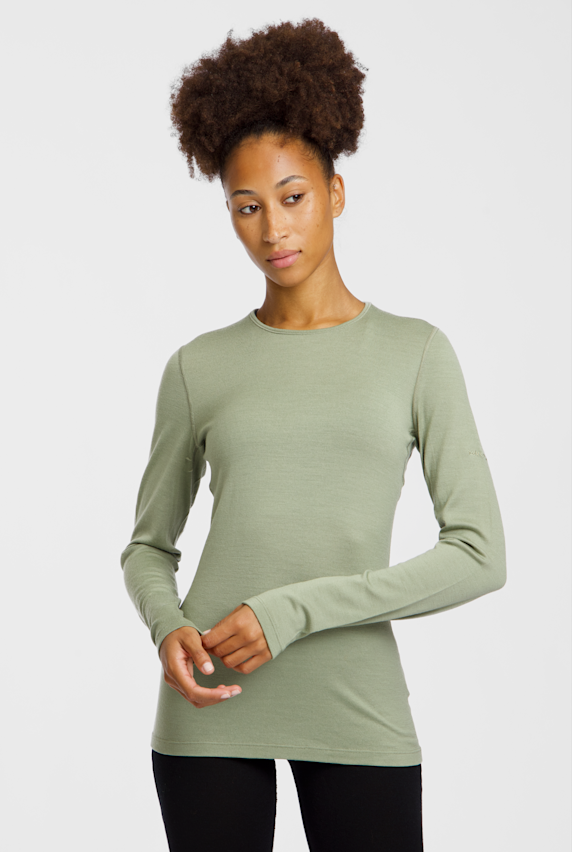 icebreaker Merino 260 Tech maniche lunghe termica donna Verde 55391 1