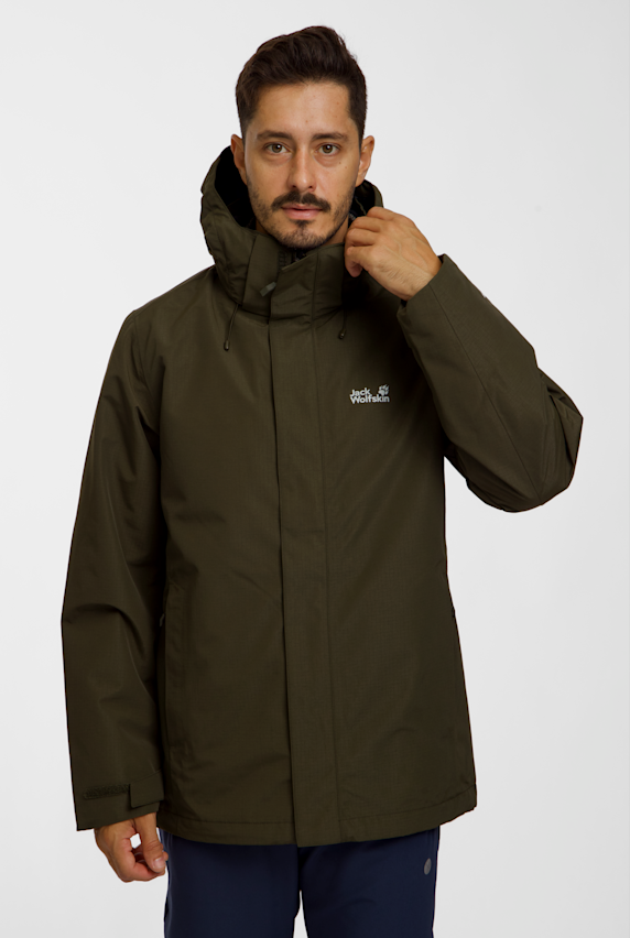 Jack Wolfskin Pinetrail 3in1 veste outdoor hommes Marron 54393 1
