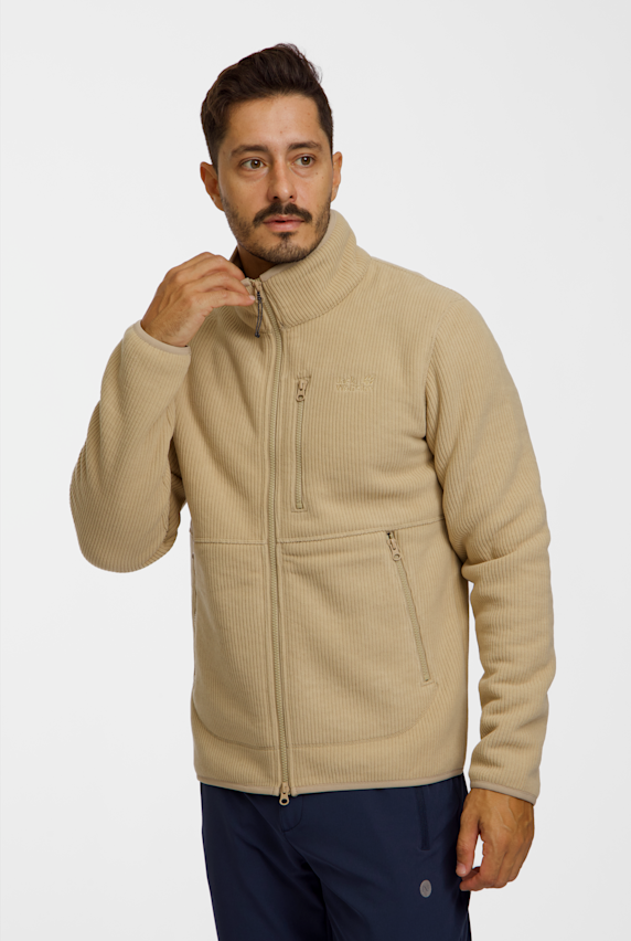 Jack Wolfskin Lake Ridge midlayer hommes Beige 54380 1