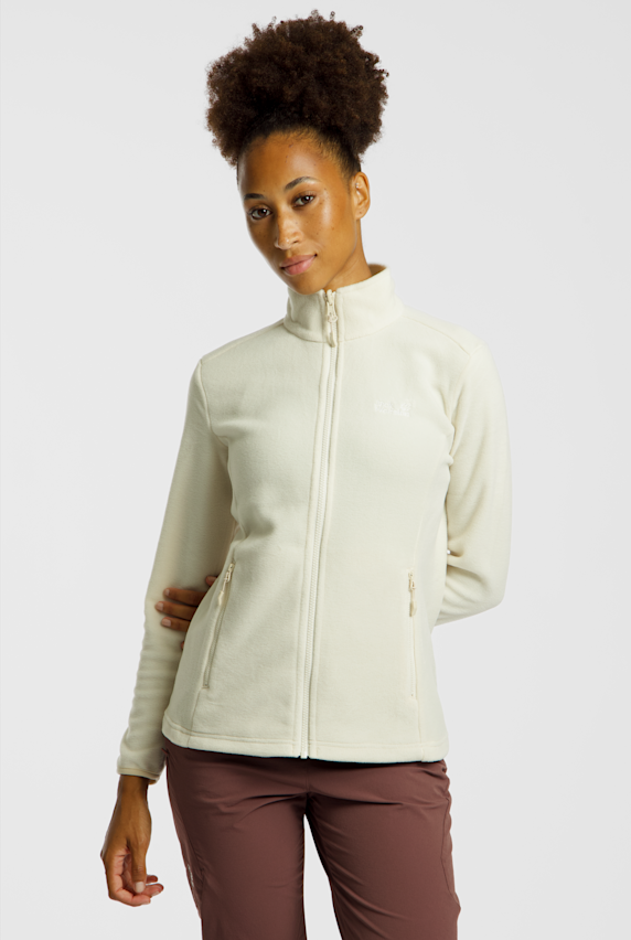 Jack Wolfskin Taunus 100 Full-Zip midlayer donna Beige 54407 1
