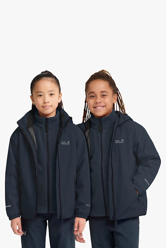Jack Wolfskin Iceland 3in1 giacca outdoor bambini Blu Scuro 54420 1