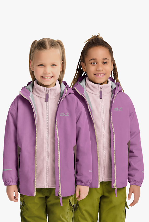 Jack Wolfskin Iceland 3in1 veste outdoor enfants Pink 54432 1