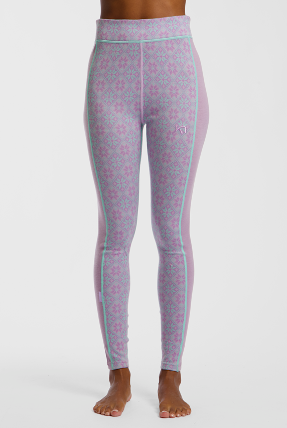 Kari Traa Rose Merino leggings termici donna Viola 55999 1
