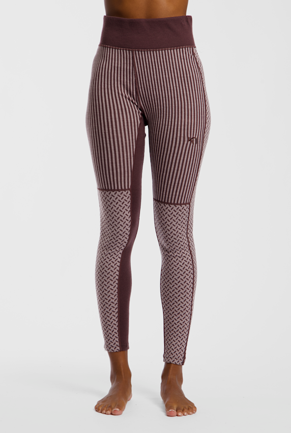 Kari Traa Smekker Merino High Waist pantalon thermique femmes Beige 56003 1