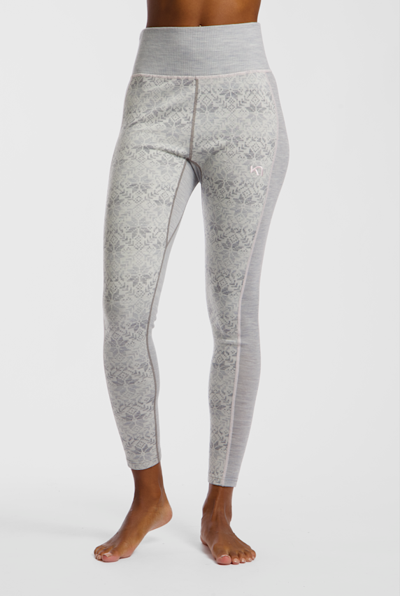 Kari Traa Anna Merino High Waist pantalon thermique femmes Gris 56004 1