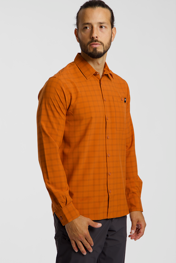 MAMMUT Lenni chemise de randonnée hommes Orange 66826 1