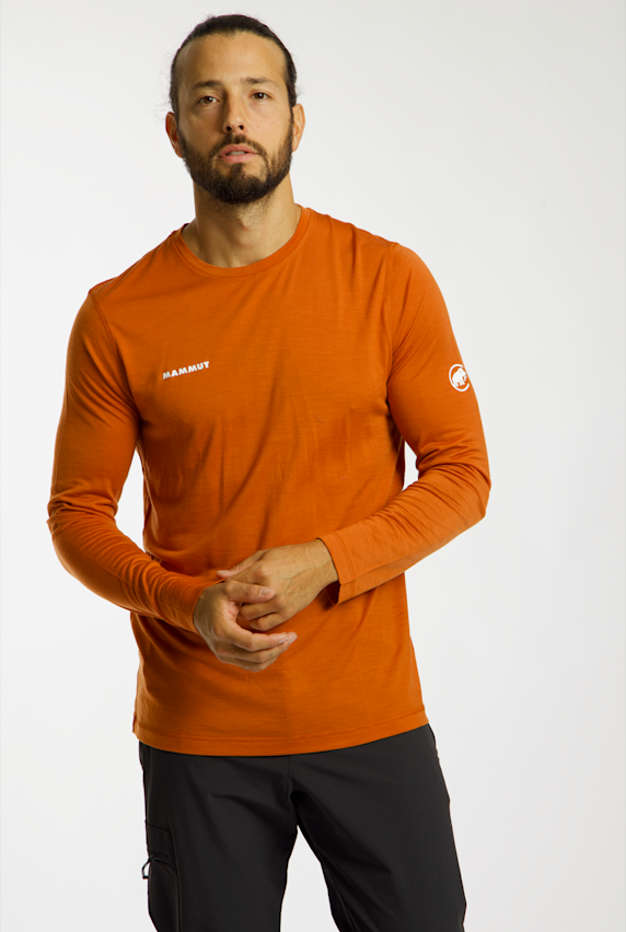 MAMMUT Tree Wool FL longsleeve hommes Orange 66830 1