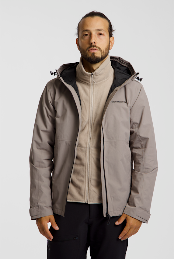 Didriksons Trien 3in1 veste outdoor hommes Beige 54427 1