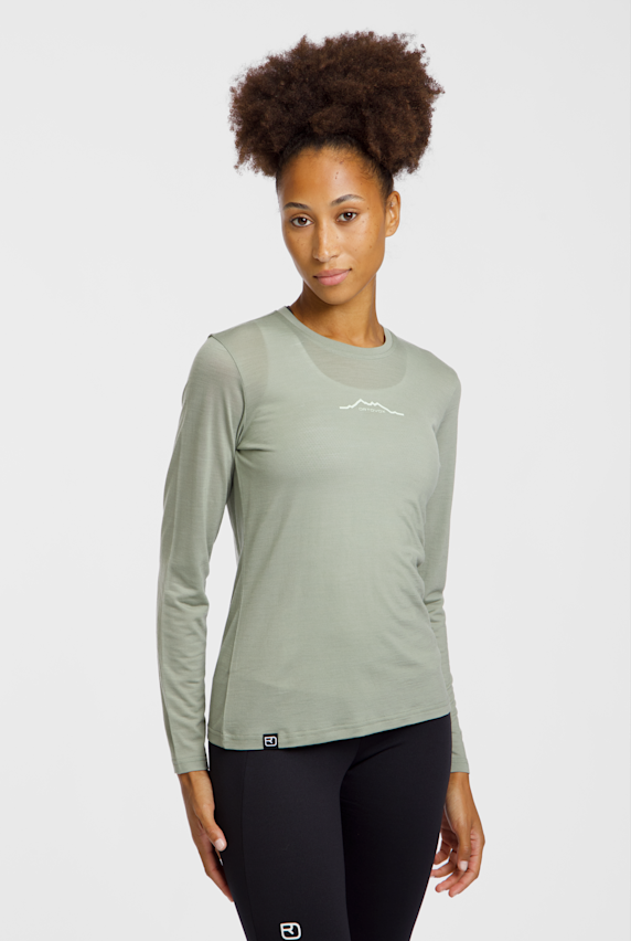 Ortovox 150 Cool Mountain longsleeve donna Verde 68405 1