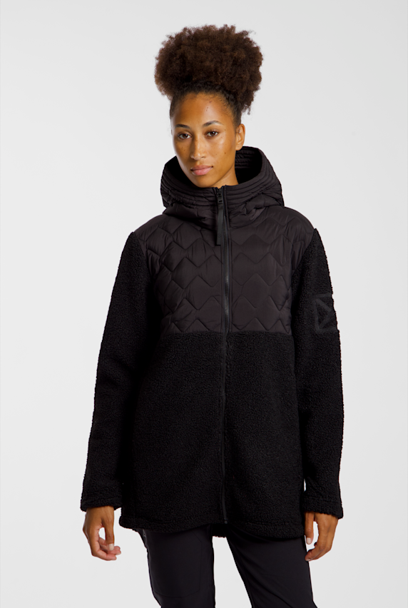 Didriksons Bibi Damen Midlayer Schwarz 54444 1