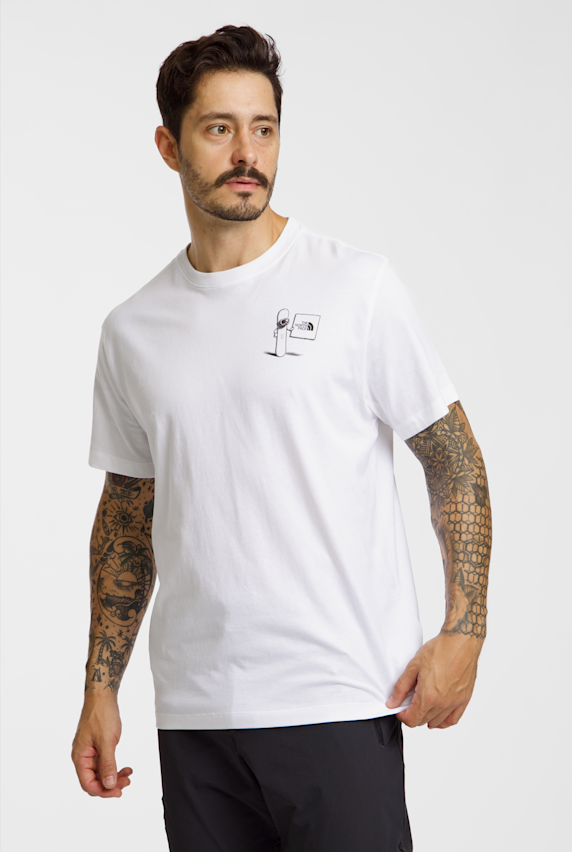 The North Face Opposites Attract Graphic Relaxed t-shirt hommes Blanc 66857 1