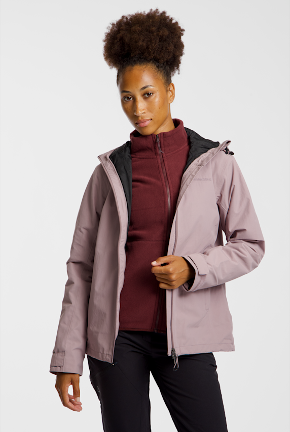 Didriksons Trinya 3in1 veste outdoor femmes Rose 54434 1
